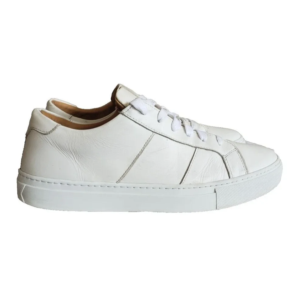 GREATS Brooklyn Shoes Mens Sz 9 Regent 2.0 Casual Low Top Sneakers White Leather